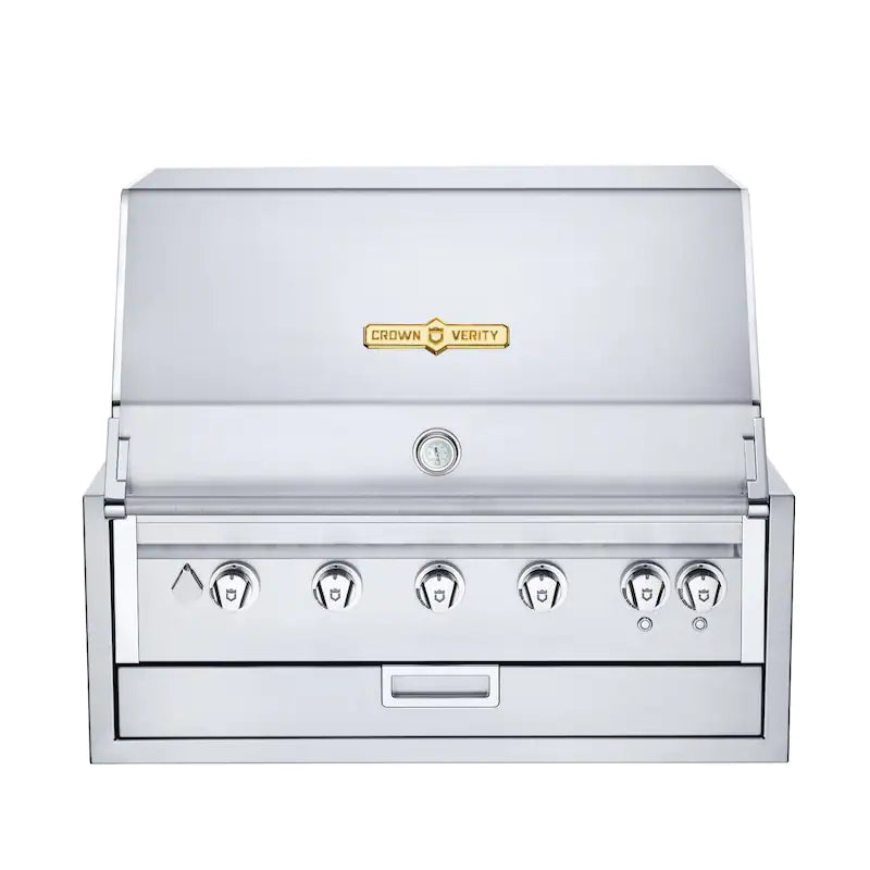 Crown Verity Infinite Series 36-Inch Built-In Propane Gas Grill W/ Lights - IBI36LP-LT