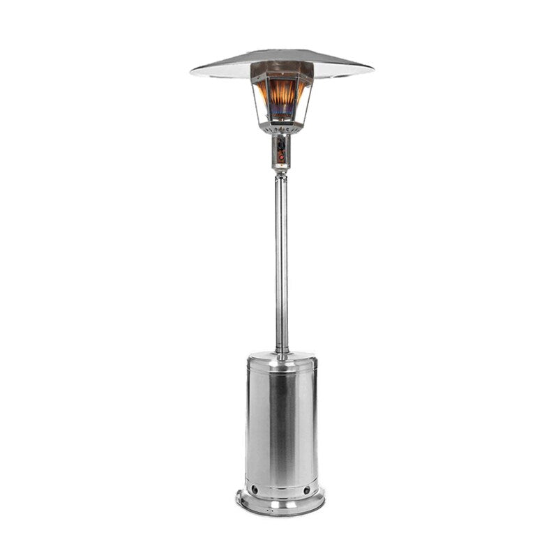 RADtec 96-Inch Real Flame 40,000 BTU Natural Gas Patio Heater - Stainless Steel - RF-SSNG