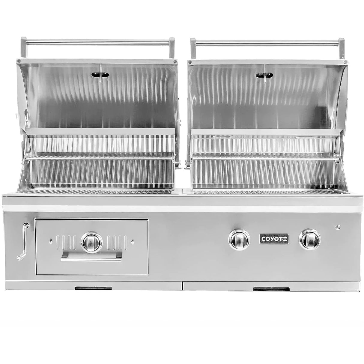 Coyote Centaur 50-Inch Built-In Natural Gas/Charcoal Dual Fuel Grill - C1HY50NG