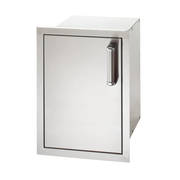 Fire Magic Premium Flush 14-Inch Left-Hinged Enclosed Cabinet Storage With Drawers With Soft Close - 53820SC-L