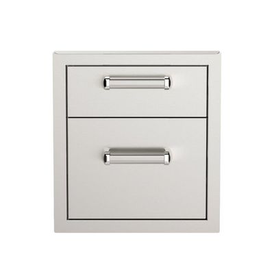 Fire Magic Premium Flush 14-Inch Double Access Drawer With Soft Close - 53802SC