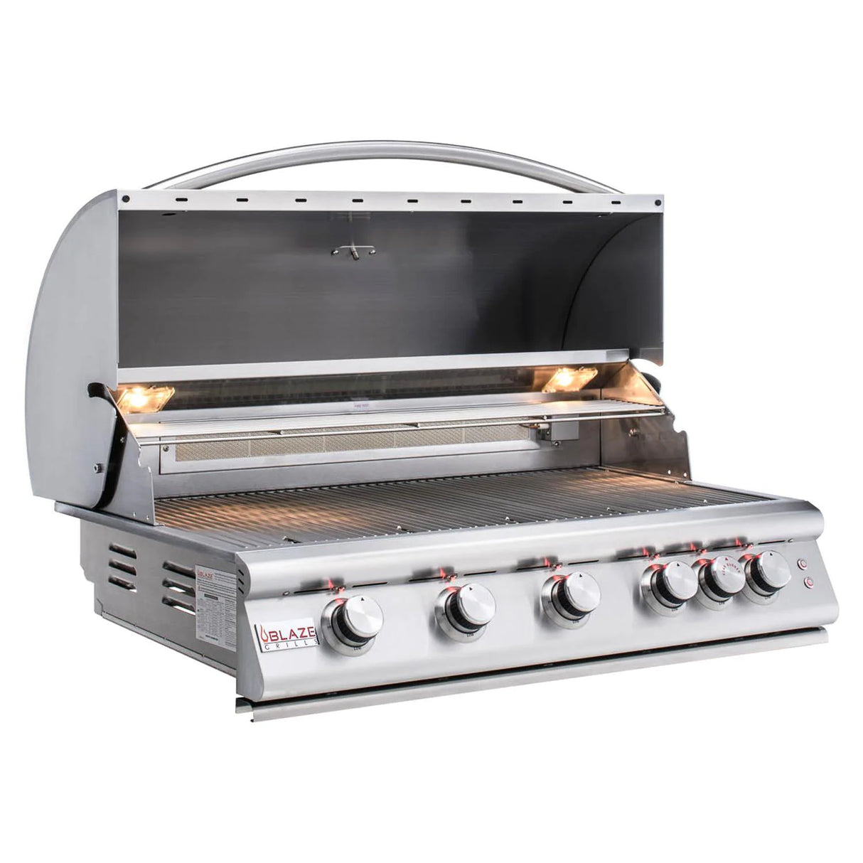 Blaze Premium LTE 40-Inch 5-Burner Built-In Propane Gas Grill With Rear Infrared Burner & Grill Lights - BLZ-5LTE2-LP