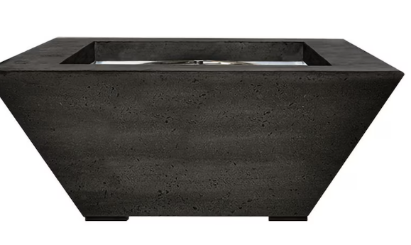 Lakeview Pelican View 42-Inch Propane Gas Square fire Pit Table - Ebony