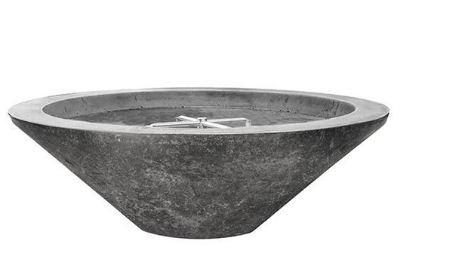Lakeview Ironwood 48-Inch Propane Gas Round Fire Bowl - Pewter - SCPH-419-4LP