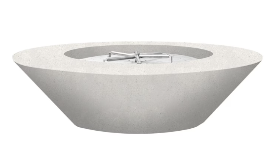 Lakeview Ironwood 60 60-Inch Propane Gas Round Fire Bowl - Ultra White - SCPH-458-5LP