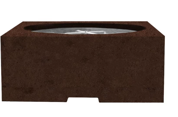 Lakeview Glenwood 39-Inch Propane Gas Square Fire Pit Table - Cafe - SCPH-705-1LP