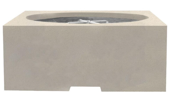 Lakeview Glenwood 39-Inch Propane Gas Square Fire Pit Table - Coastal - SCPH-705-6LP