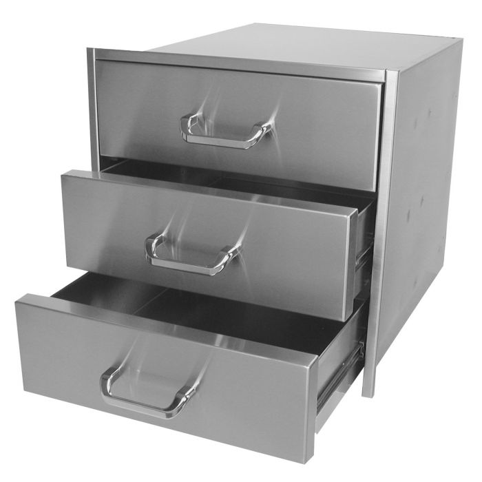 Solaire 21 Inch Extra Deep Triple Access Drawer - SOL-3D21D