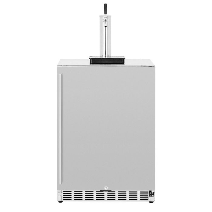 Summerset 25-Inch 6.6 Cu. Ft. Outdoor Rated Single Tap Beer Dispenser/Kegerator - SSRFR-24DK1