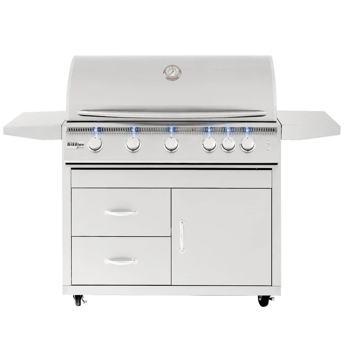 Summerset Sizzler Pro 40-Inch 5-Burner Natural Gas Grill With Rear Infrared Burner - SIZPRO40-NG-sizzler-pro-40-inch-5-burner-natural-gas-grill-with-rear-infrared-burner-sizpro40-ng-496252_700x700