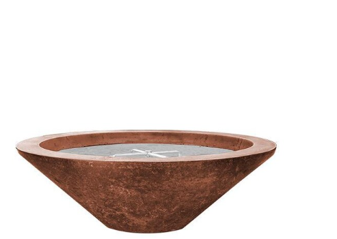 Lakeview Ironwood 48-Inch Propane Gas Round Fire Bowl - Cafe - SCPH-419-1LP