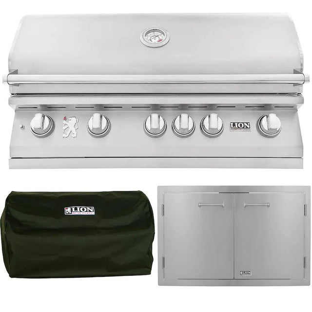 Lion L90000 2-Piece 40-Inch Propane Gas Outdoor Kitchen Package - 90814-2PC (1)