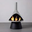 TerraFlame Lloyd Modern Gel Fuel Fireplace W/ 6 Pack Fuel - Cool Grey (1)
