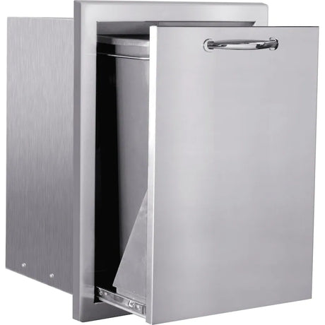 Summerset 20-Inch Stainless Steel Roll-Out Masonry Trash Drawer - SSTD1-20M