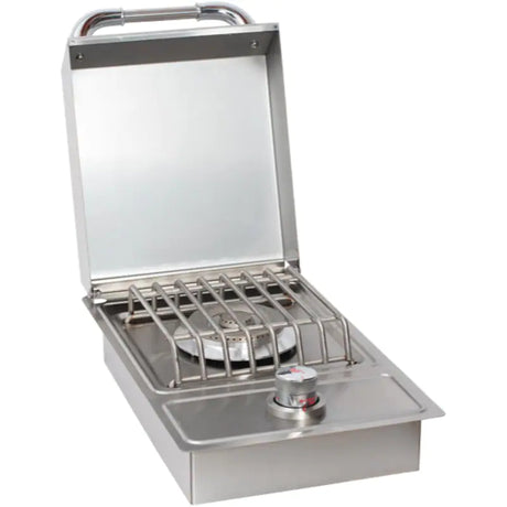Bull Drop-In Propane Gas Single Side Burner W/ Stainless Steel Lid - 60008