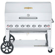 Crown Verity 48-Inch Single Inlet (Bulk Tanks Only) Mobile Propane Grill Dome Package - CV-MCB-48-SI BULK-RDP