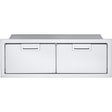 Crown Verity Infinite Series 42-Inch Stainless Steel Double Access Drawers - IBI42-DD