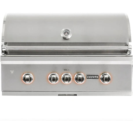 Coyote S-Series 36-Inch 4-Burner Built-In Propane Gas Grill With RapidSear Infrared Burner & Rotisserie - C2SL36LP