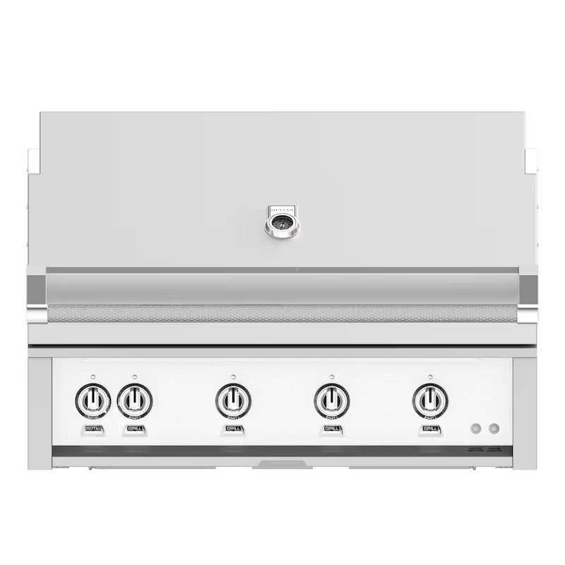 Hestan 42-Inch Built-In Natural Gas Grill W/ Rotisserie - Froth - GABR42-NG-WH (1)