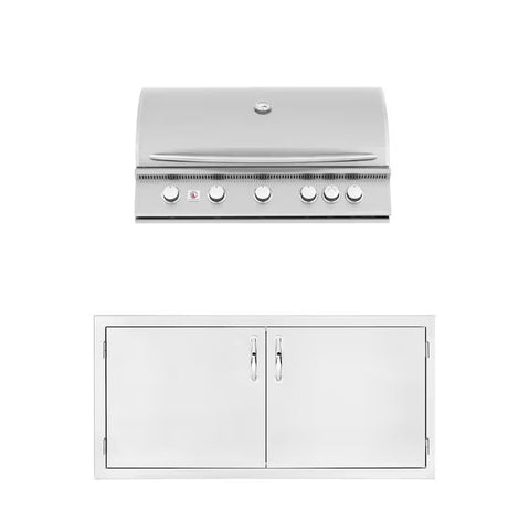 Summerset Sizzler 40-Inch Propane Outdoor Kitchen Package w/ Double Access Door - SIZ40-LP-SSDD-PROMO (1)