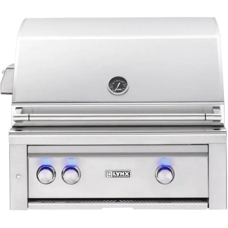 Lynx Professional 30-Inch Built-In All Infrared Trident Natural Gas Grill With Rotisserie - L30ATR-NG