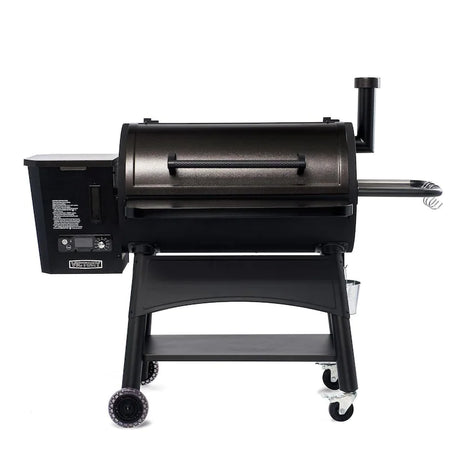 Victory 35-Inch Wood Pellet Grill with Front Shelf, 29-Lb Hopper & 16 Gauge Steel Barrel & Cart - BBQPG