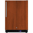 Summit 24-Inch 4.72 Cu. Ft. Outdoor Rated Compact Freezer With Ice Maker - Custom Panel / Black Cabinet - SPFF51OSIFIM