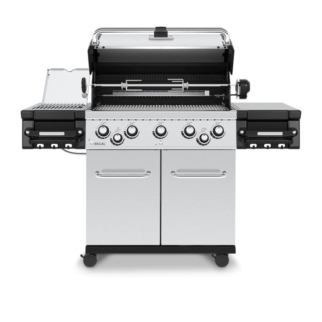 <img src="https://cdn.shocho.co/sc-image/0/c/3/e/0c3e768ced9a53422aaa47339344aae0.jpg" alt="Broil King Regal S 590 PRO IR 5-Burner Natural Gas Grill With Rotisserie &amp; Infrared Side Burner - Stainless Steel - 958947"/>
