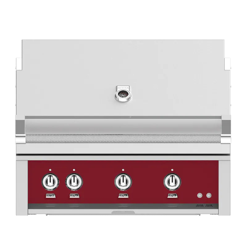 Hestan 36-Inch Built-In Propane Gas Grill W/ Rotisserie - Tin Roof - GABR36-LP-BG