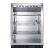 Summit Commercial 24-Inch 5.0 Cu. Ft. Beverage Center With Professional Handle - Black Cabinet - SCR610BL