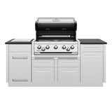 Broil King Imperial S 590i 5-Burner Propane Gas Grill Center With Rotisserie & Side Burner - Stainless Steel - 896844