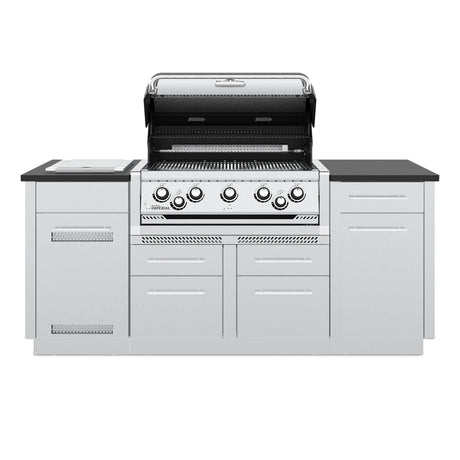 Broil King Imperial S 590i 5-Burner Propane Gas Grill Center With Rotisserie & Side Burner - Stainless Steel - 896844