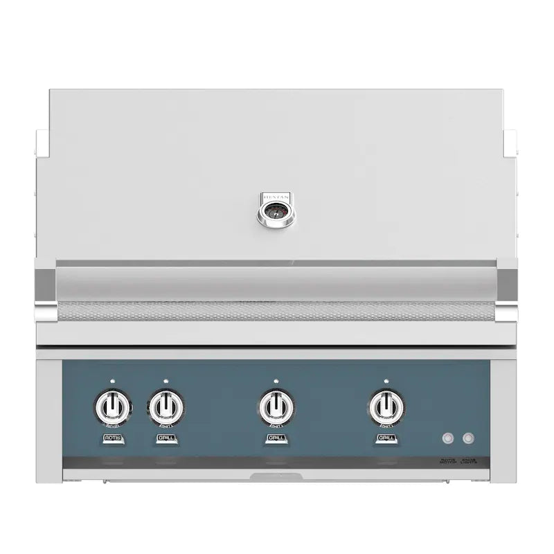 Hestan 36-Inch Built-In Propane Gas Grill W/ Rotisserie - Pacific Fog - GABR36-LP-GG