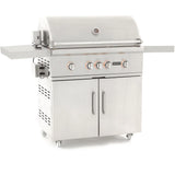 Coyote S-Series 36-Inch 4-Burner Propane Gas Grill With RapidSear Infrared Burner & Rotisserie - C2SL36LP + C1S36CT