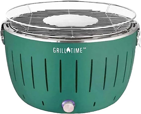 Grill Time Tailgater GT Portable Charcoal Grill Starter Pack - Green - UPG-LG-13