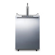 Summit 24-Inch 5.6 Cu. Ft. Outdoor Rated Single Tap Beer Dispenser / Kegerator- Stainless Steel - SBC635MOSHH
