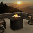 Fire Sense Henley 42-Inch Square Aluminum Propane Gas Fire Pit - 63225 (1)