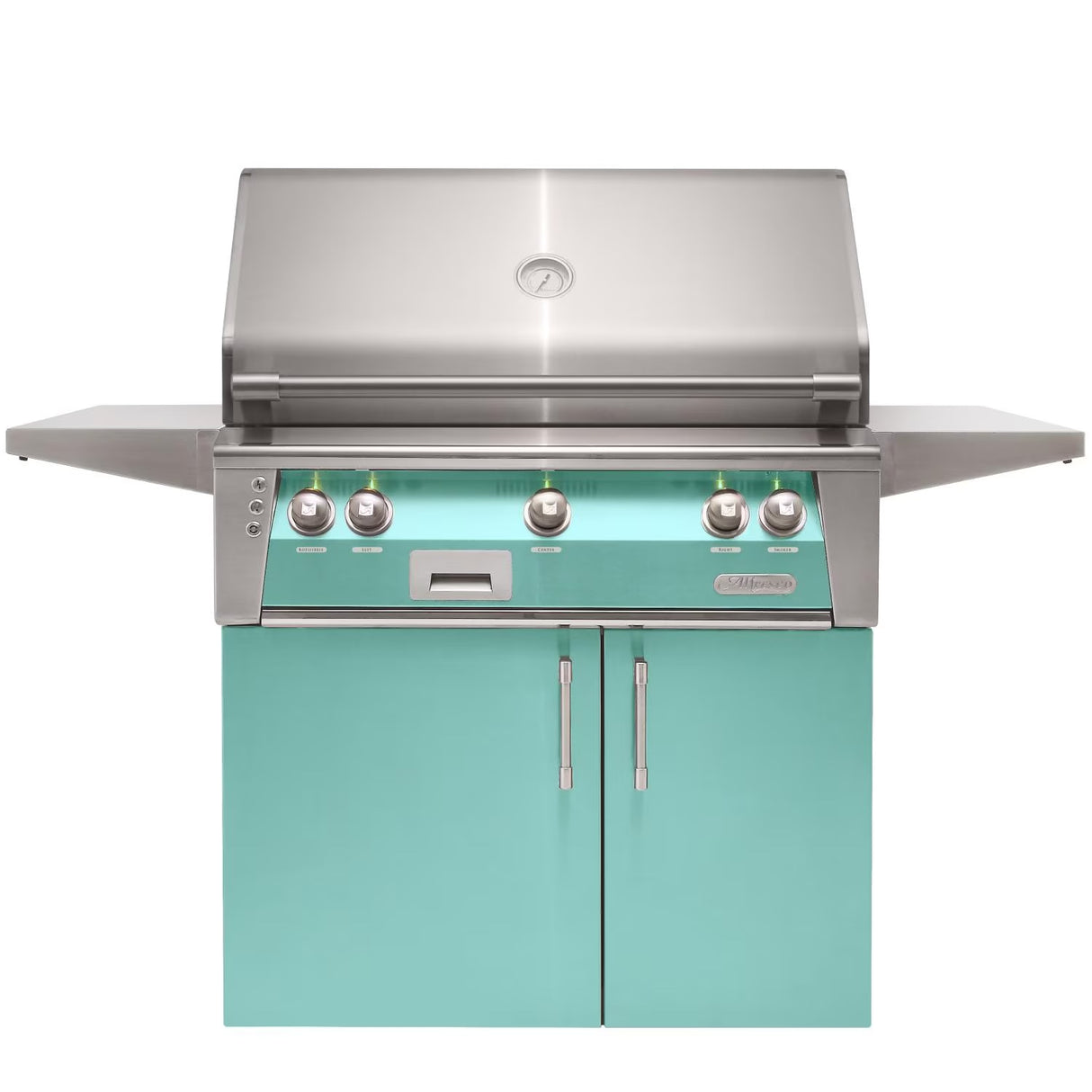 Alfresco ALXE 36-Inch Freestanding Natural Gas Grill with Sear Zone and Rotisserie in Blue Lilac - ALXE-36SZC-NG-S4005