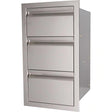 RCS Valiant Series 17-Inch Stainless Steel Double Access Drawer & Paper Towel Dispenser - VTHC1