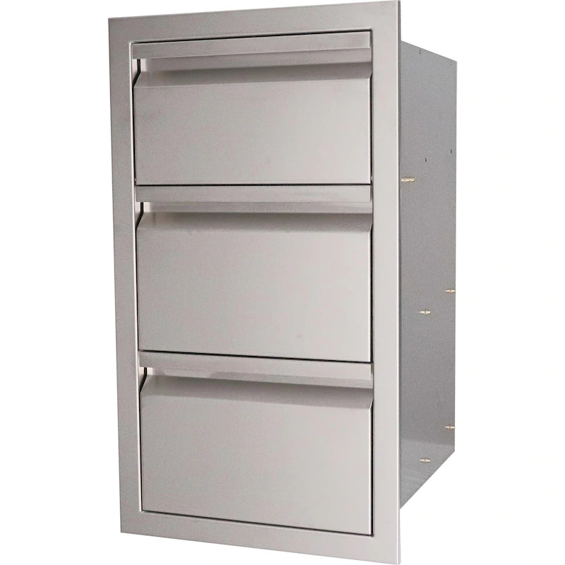 RCS Valiant Series 17-Inch Stainless Steel Double Access Drawer & Paper Towel Dispenser - VTHC1