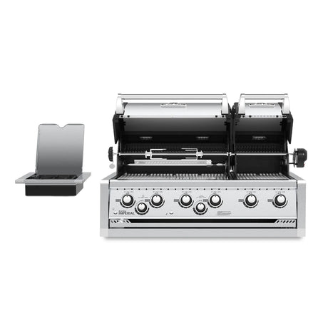 Broil King Imperial S 690i 6-Burner Built-In Propane Gas Grill With Rotisserie & Side Burner - Stainless Steel - 957084