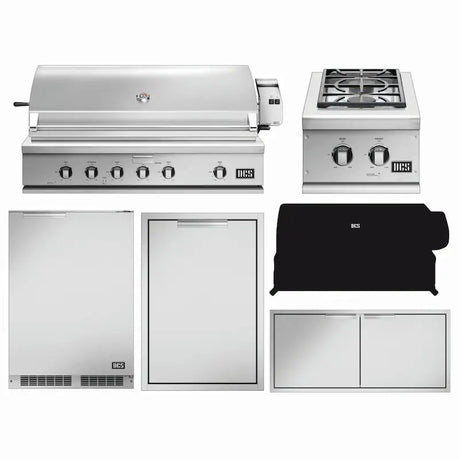 DCS Series 7 6-Piece 48-Inch Natural Gas Outdoor Kitchen Package - BH1-48R-N-6PC (1)