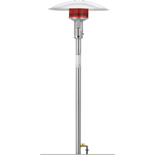 Sunglo 50000 BTU Natural Gas Post-Mount Patio Heater With Manual Ignition - Stainless Steel - PSA265 SS (1)