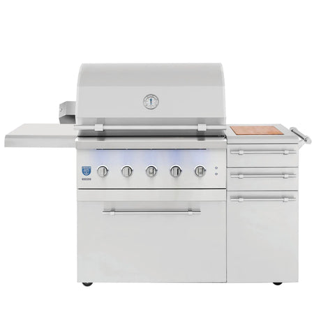 American Made Grills Encore 36-Inch Freestanding Hybrid Grill - Natural Gas - ENCFS36-NG