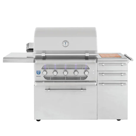 American Made Grills Muscle 36-Inch Freestanding Hybrid Grill - Natural Gas - MUSFS36-NG