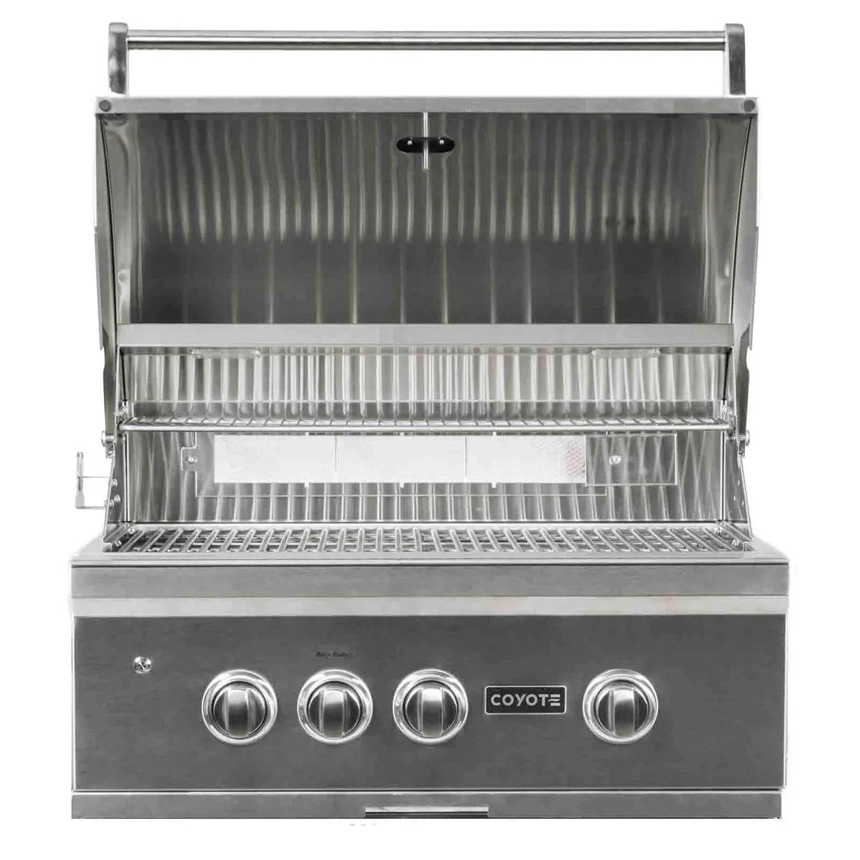 Coyote Ready-To-Assemble 6 Ft Outdoor Kitchen Island With 30-Inch S Series Natural Gas Grill (Ships As Propane With Conversion Fittings) - Weathered Wood/Stone Gray - RTAC-G6-P-WG-C2SL30NG