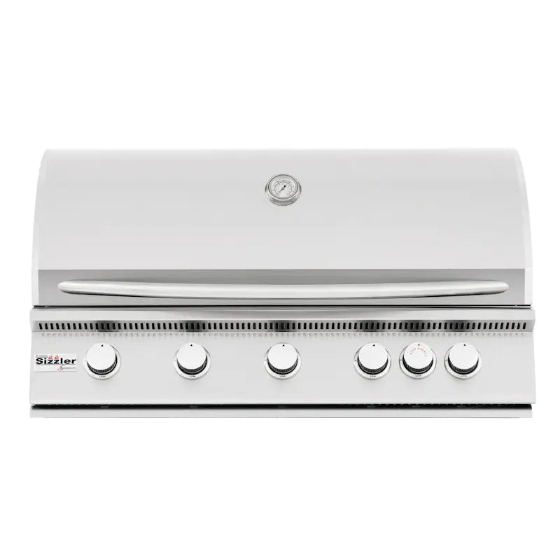 Summerset Sizzler 40-Inch 5-Burner Built-In Propane Gas Grill With Rear Infrared Burner - SIZ40-LP