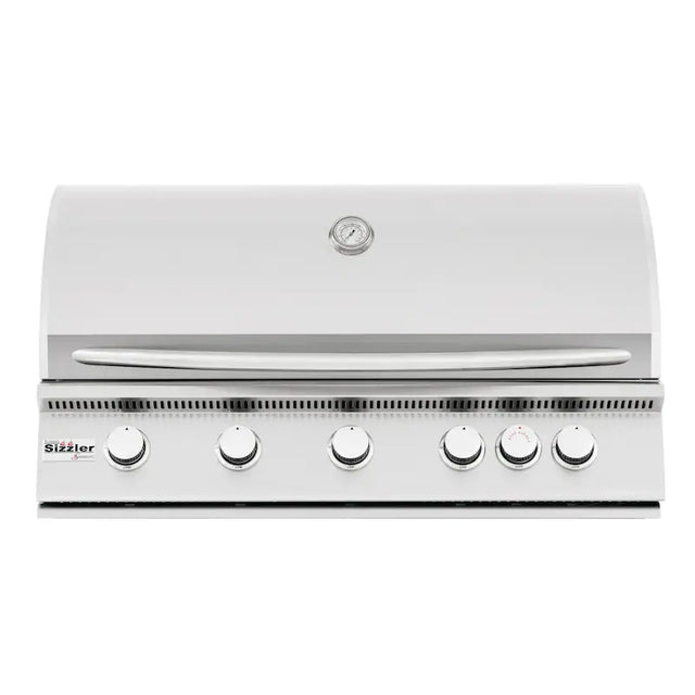 Summerset Sizzler 40-Inch 5-Burner Built-In Propane Gas Grill With Rear Infrared Burner - SIZ40-LP