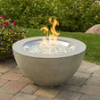 The Outdoor GreatRoom Company Cove 29-Inch Round Natural Gas Fire Pit Bowl with 20-Inch Crystal Fire Burner - Natural Grey - Ships As Propane With Conversion Fittings - CV-20-NG (1)