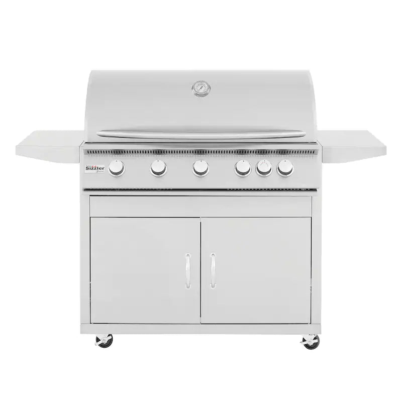 Summerset Sizzler 40-Inch 5-Burner Natural Gas Grill With Rear Infrared Burner - SIZ40-NG